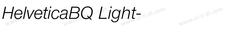 HelveticaBQ Light字体转换